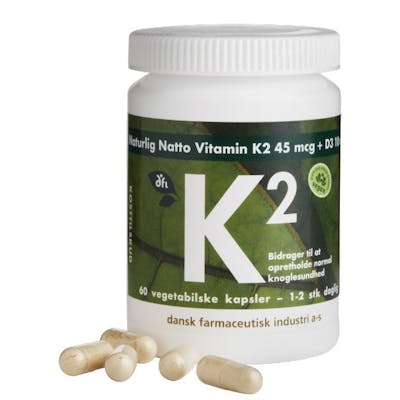 DFI K2-Vitamin 45 mcg +  D3 10 mcg 60 stk