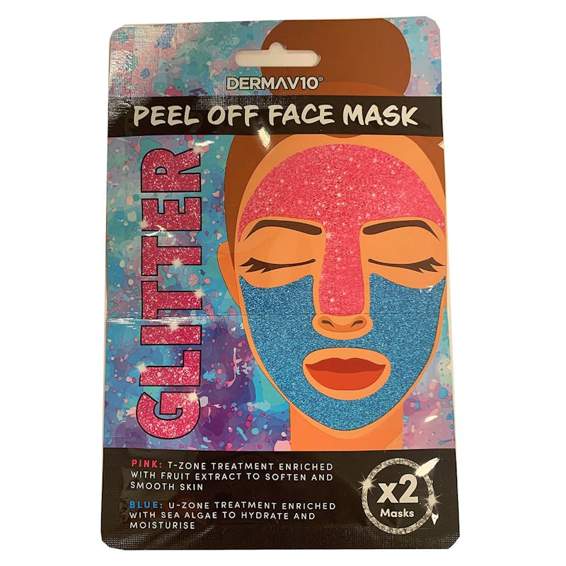 DermaV10 Glitter Peel Off Face Mask Duo 2 st