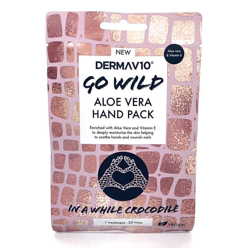 DermaV10 Go Wild Aloe Vera Hand Pack Crocodile 1 st