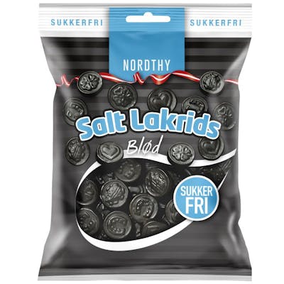 Nordthy Sukkerfri Salt Lakrids 75 g