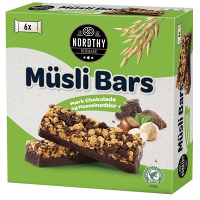 Nordthy Müsli Bars Dark Chocolate & Hazelnut 150 g