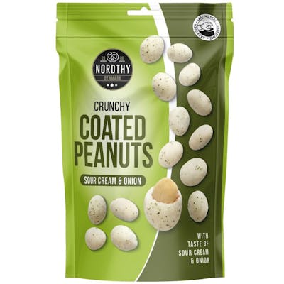Nordthy Coated Peanuts Sour Cream & onion 100 g