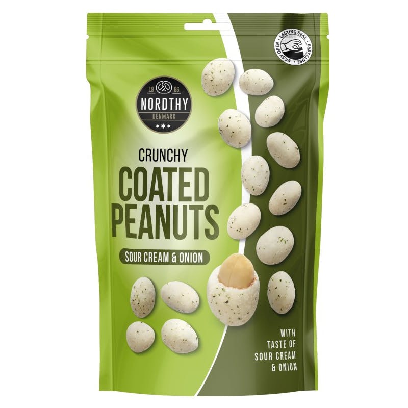 Nordthy Coated Peanuts Sour Cream &amp; onion 100 g