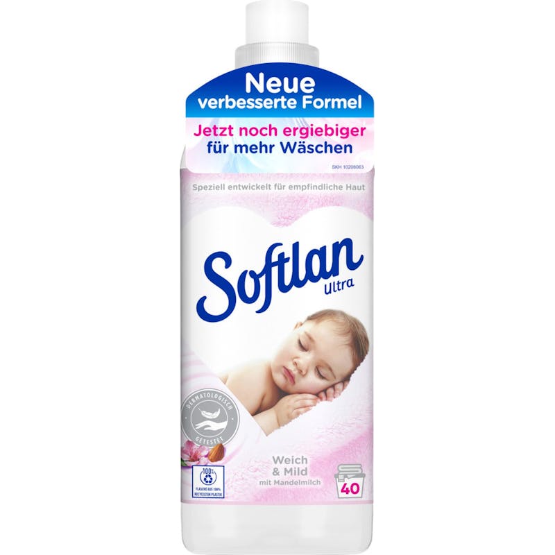 Softlan Fabric Softener Soft &amp; Mild 1000 ml