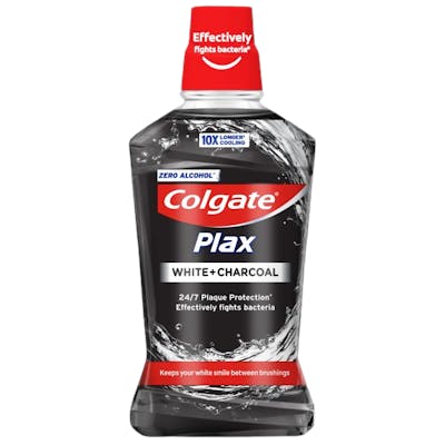 Colgate Plax White + Charcoal Mouthwash 500 ml