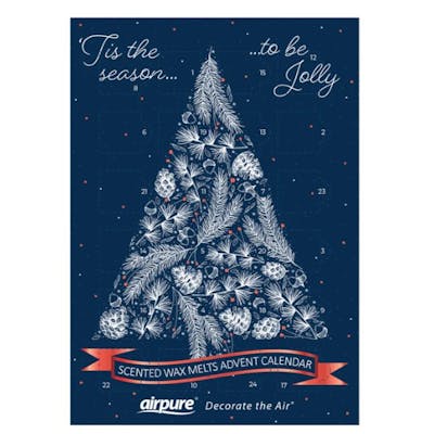 Airpure Wax Smelt Adventkalender Blauwe Kerstboom 1 st