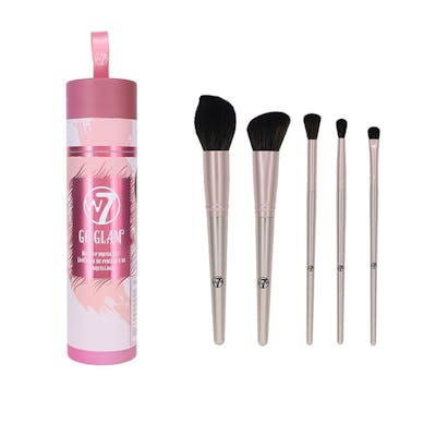 W7 Go Glam! Makeup Brush Set 5 stk
