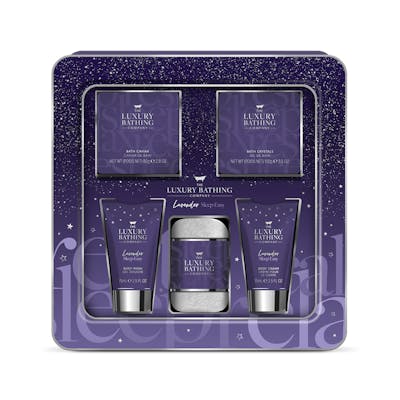 The Luxury Bathing Company Lavender Sleep Easy Luxury Night In Set 2 x 75 ml + 80 g + 100 g