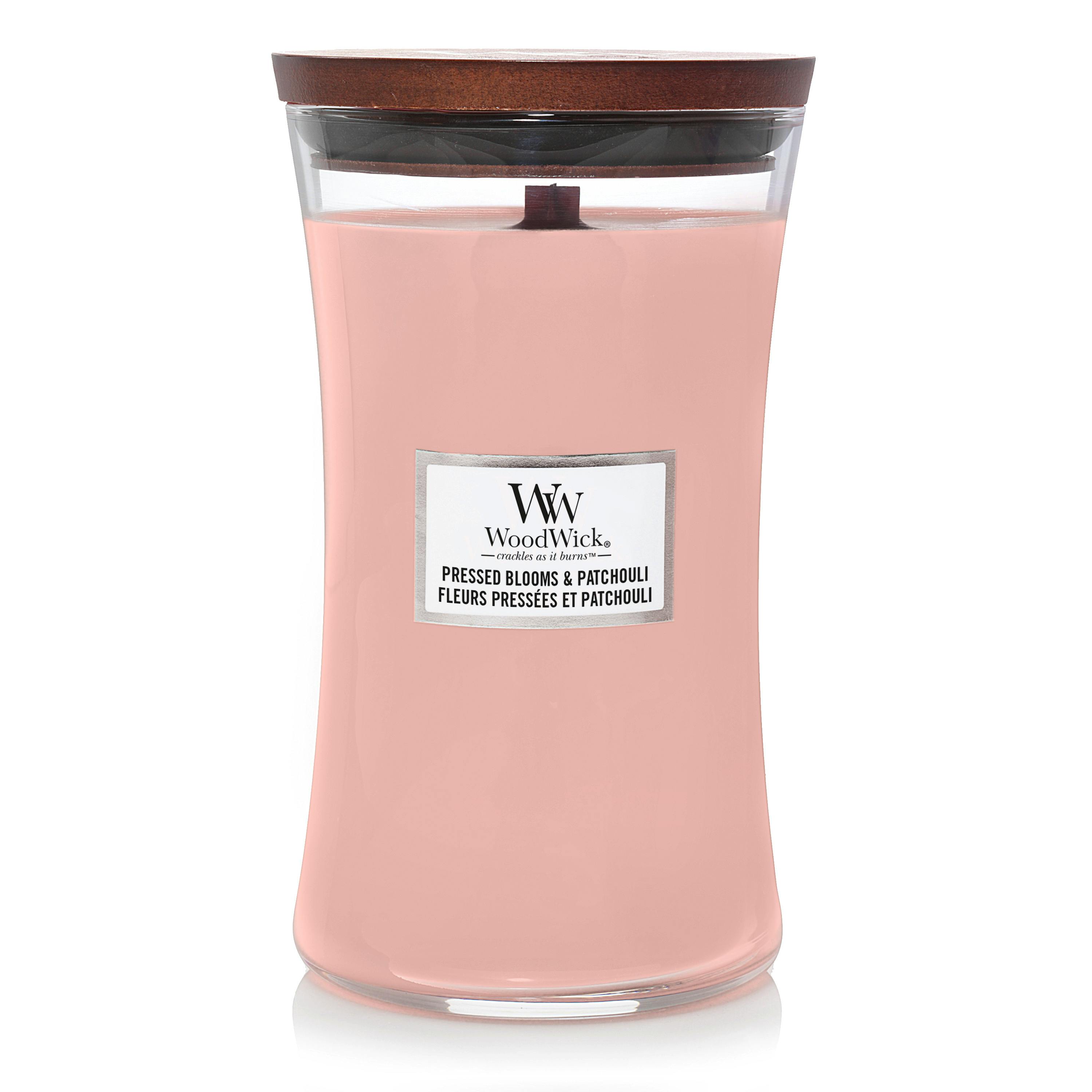 WoodWick Scented Candle Pressed Blooms & Patchouli 609 g