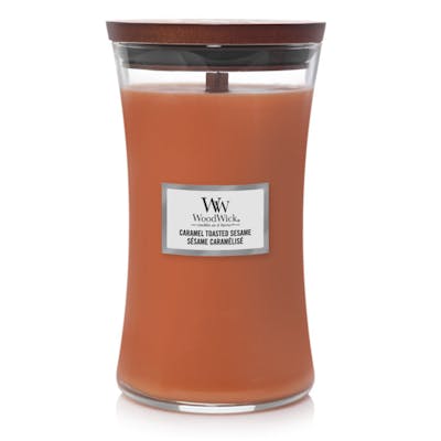 WoodWick Scented Candle Caramel Toasted Sesame 609 g