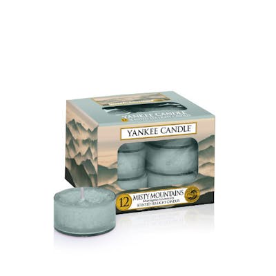 Yankee Candle Scented Tea Lights Misty Mountains 12 stk