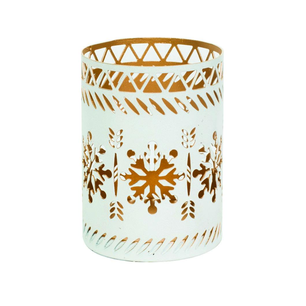 WoodWick Petite Candle Holder White Snowflake 1 pcs £2.25
