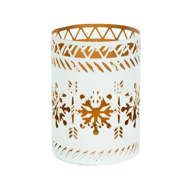 WoodWick Petite Candle Holder White Snowflake 1 st
