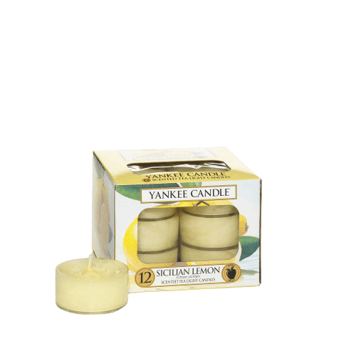 Yankee Candle Scented Tea Lights Sicilian Lemon 12 stk 39.95 kr