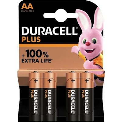 Duracell AA Plus Power 4 stk