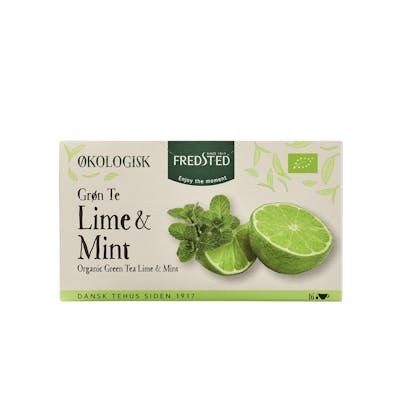 Fredsted Organic Green Tea Lime &amp; Mint 16 stk