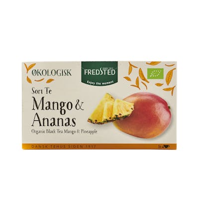 Fredsted Organic Black Tea Mango &amp; Pineapple 16 kpl