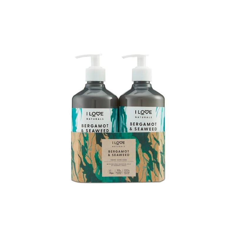 I Love Cosmetics Hand Care Duo Bergamot &amp; Seaweed 2 x 500 ml