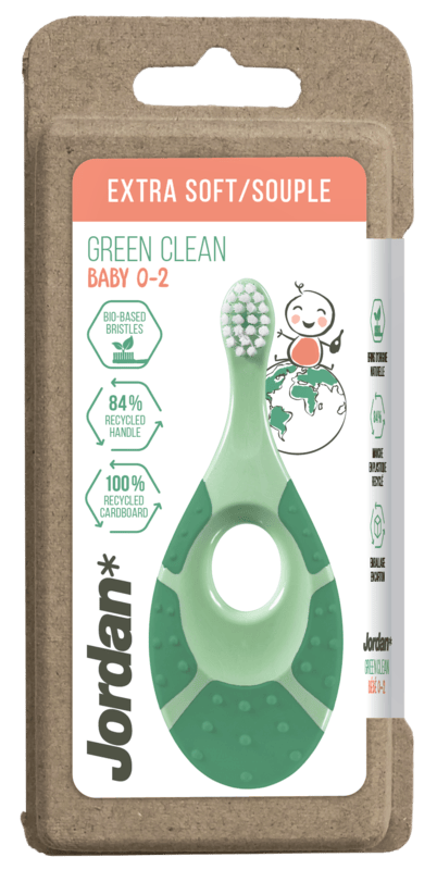 Jordan Green Clean Toothbrush Baby 0-2 Green 1 st