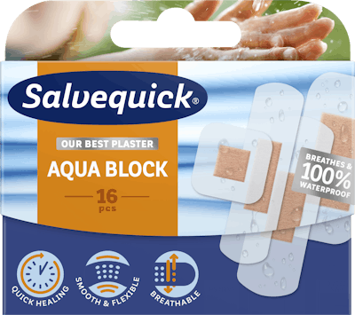 Salvequick Aqua Block 16 stk