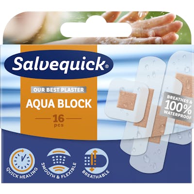 Salvequick Aqua Block 16 stk