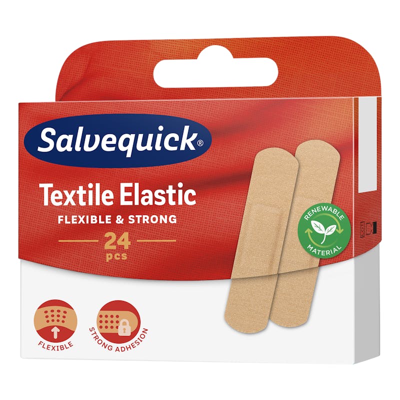 Salvequick Textile Elastic 24 kpl