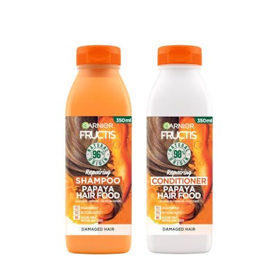 Garnier Fructis Hair Food Papaya Shampoo & Conditioner 2 x 350 ml