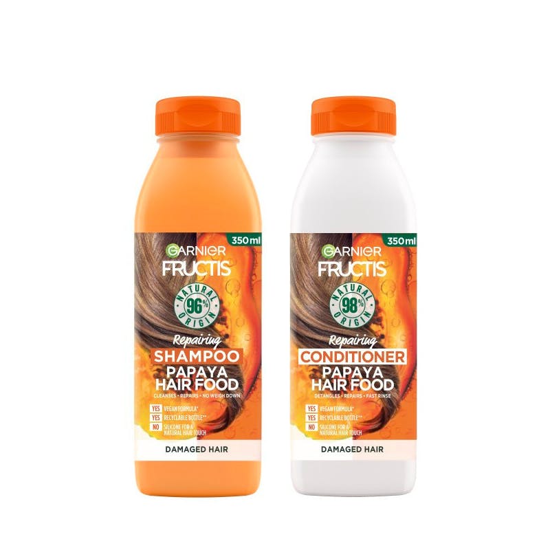 Garnier Fructis Hair Food Papaya Shampoo &amp; Conditioner 2 x 350 ml