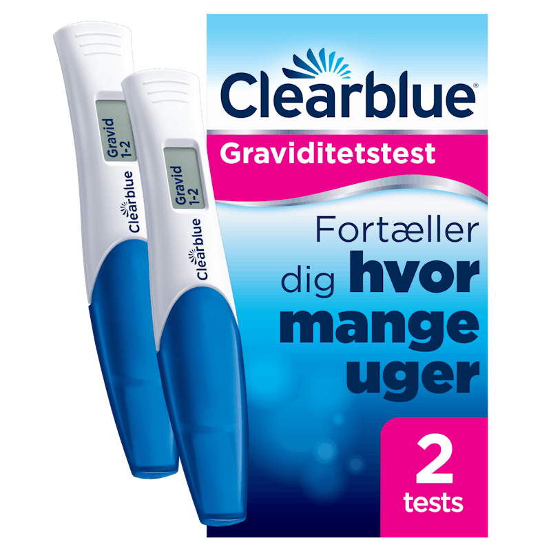 Clearblue Graviditetstest Med Ugeindikator 2 stk - 149.95 kr