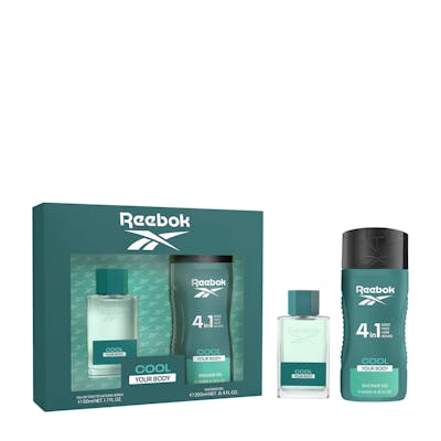 Reebok Cool Your Body EDT &amp; Shower Gel Set Men 50 ml + 250 ml