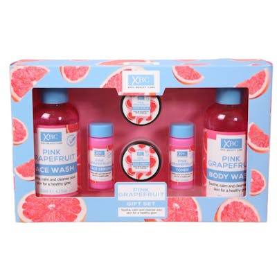 XBC Pink Grapefruit Skincare Gift Set 2 x 15 ml + 2 x 150 ml + 2 kpl