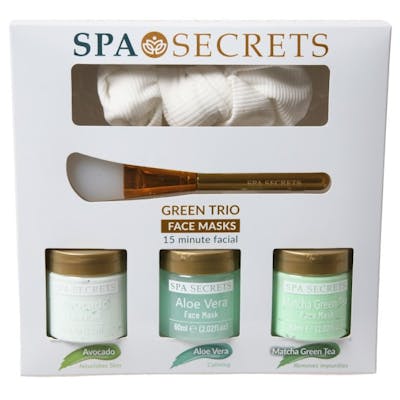 Spa Secrets Green Trio Mask Set 3 x 60 ml + 2 st