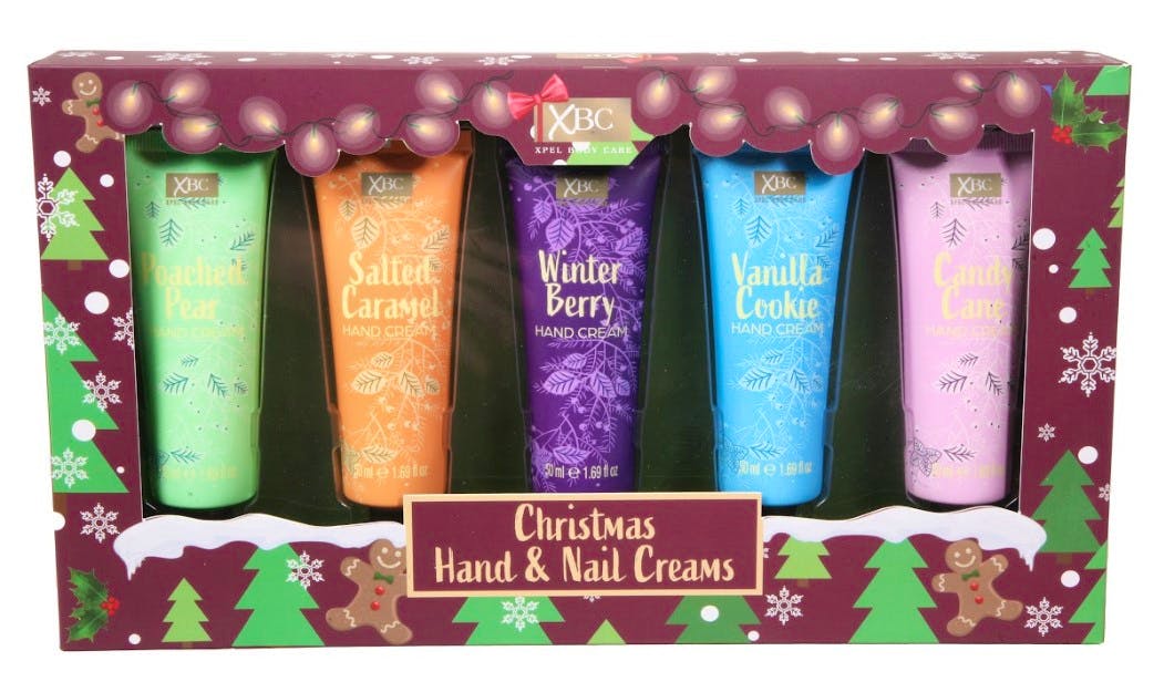 XBC Christmas Hand & Nail Creams 5 x 50 ml £2.99