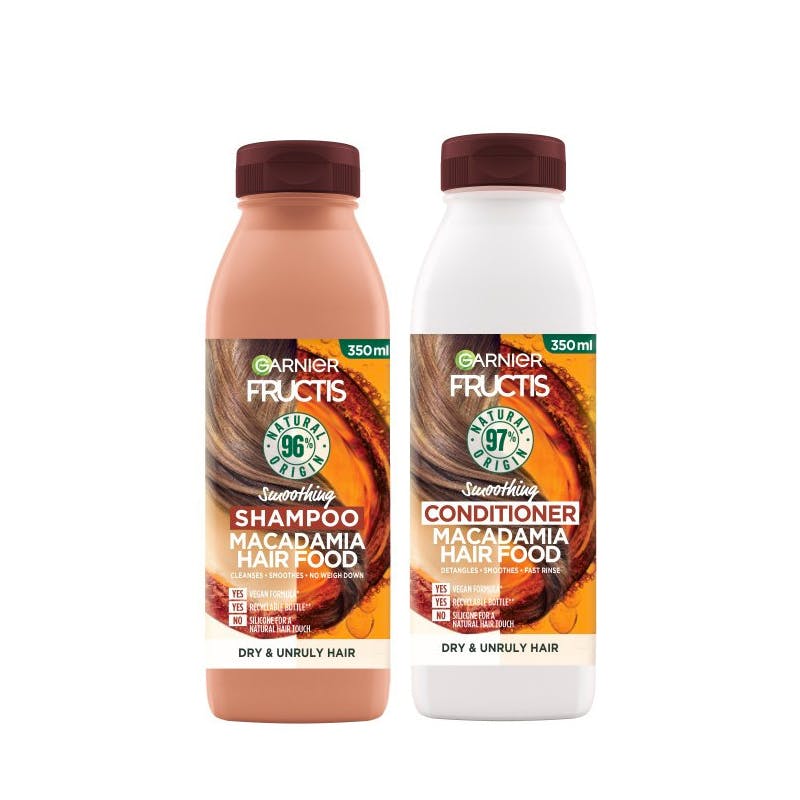 Garnier Fructis Hair Food Macadamia Shampoo &amp; Conditioner 2 x 350 ml