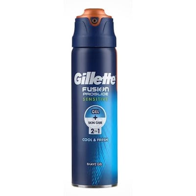 Gillette Fusion ProGlide Sensitive 2 in 1 Cool &amp; Fresh Shaving Gel 170 ml
