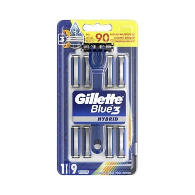 Gillette Blue3 Hybrid Razor 10 kpl