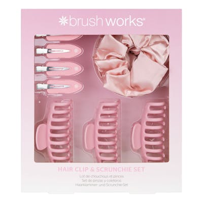 brushworks Hair Clip &amp; Scrunchie Set 10 st