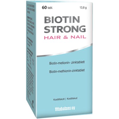 Vitabalans Biotin Strong Hair & Nail 60 stk