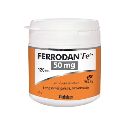 Vitabalans Ferrodan Fe2+ 50 mg 120 stk