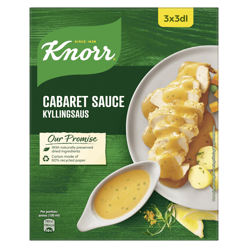 Knorr Cabaretsaus 3 x 3 dl