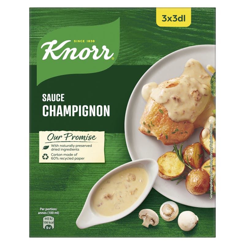 Knorr Champignon Sauce 3 x 3 dl