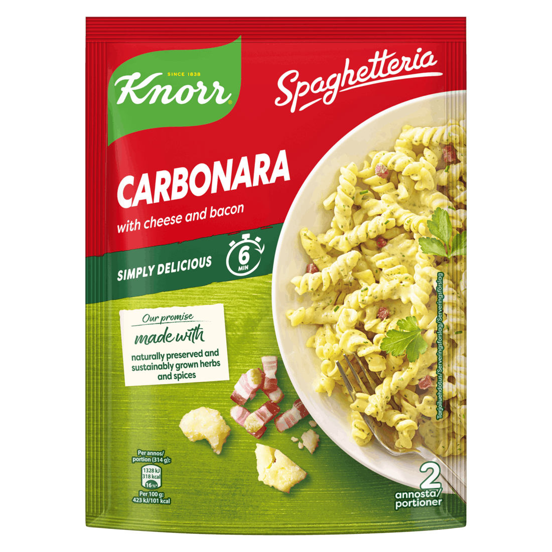 Knorr Spaghetti Carbonara 164 g  kr