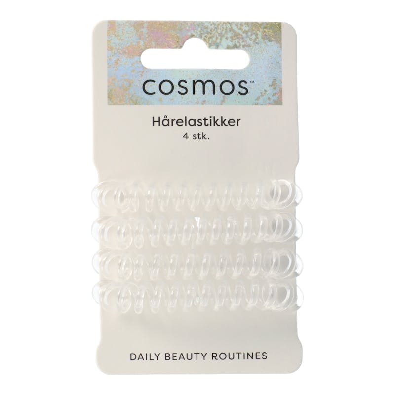 Cosmos Hair Elastics Transparent 4 kpl