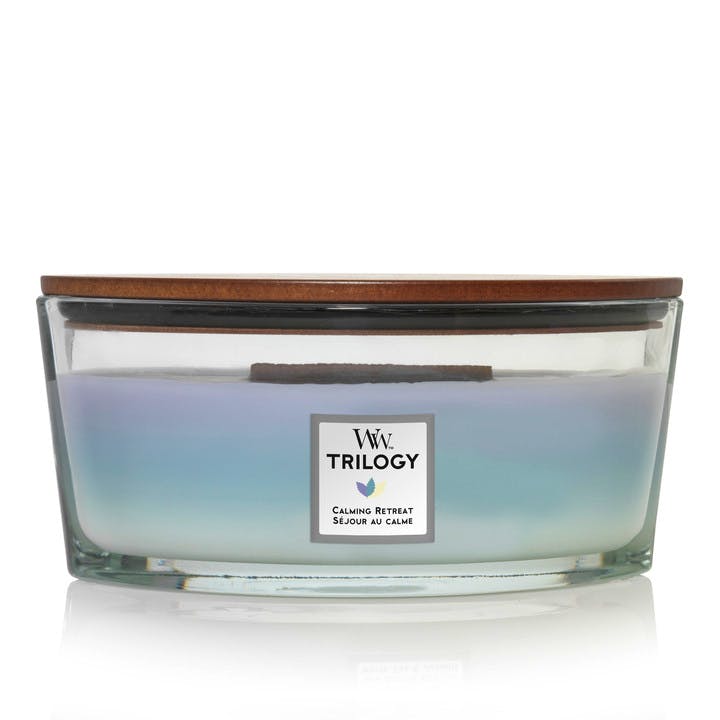WoodWick Trilogy Ellipse Heartwick Calming Retreat 453 g