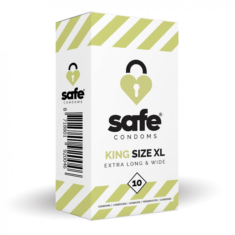 SAFE Condoms Extra Long &amp; Wide 10 kpl