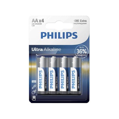 Philips Ultra Alkaline LR6 4 stk