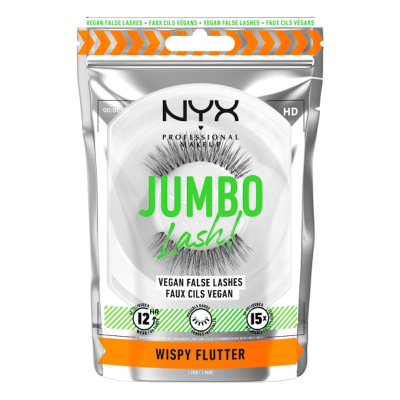 NYX Jumbo Lash! Vegan False Lashes Wispy Flutter 1 pair