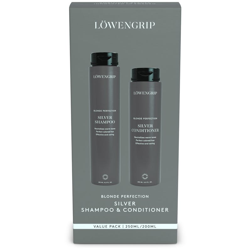 Löwengrip Blonde Perfection Silver Shampoo &amp; Conditioner 250 ml + 200 ml