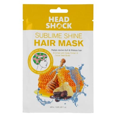Head Shock Sublime Shine Printed Hair Sheet Masks Honey 25 ml