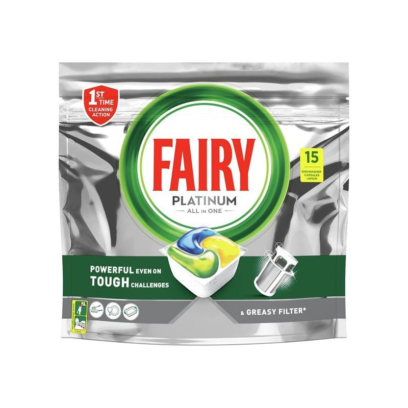 Fairy (Dreft) Platinum All in One Dishwasher Tablets Lemon 15 st